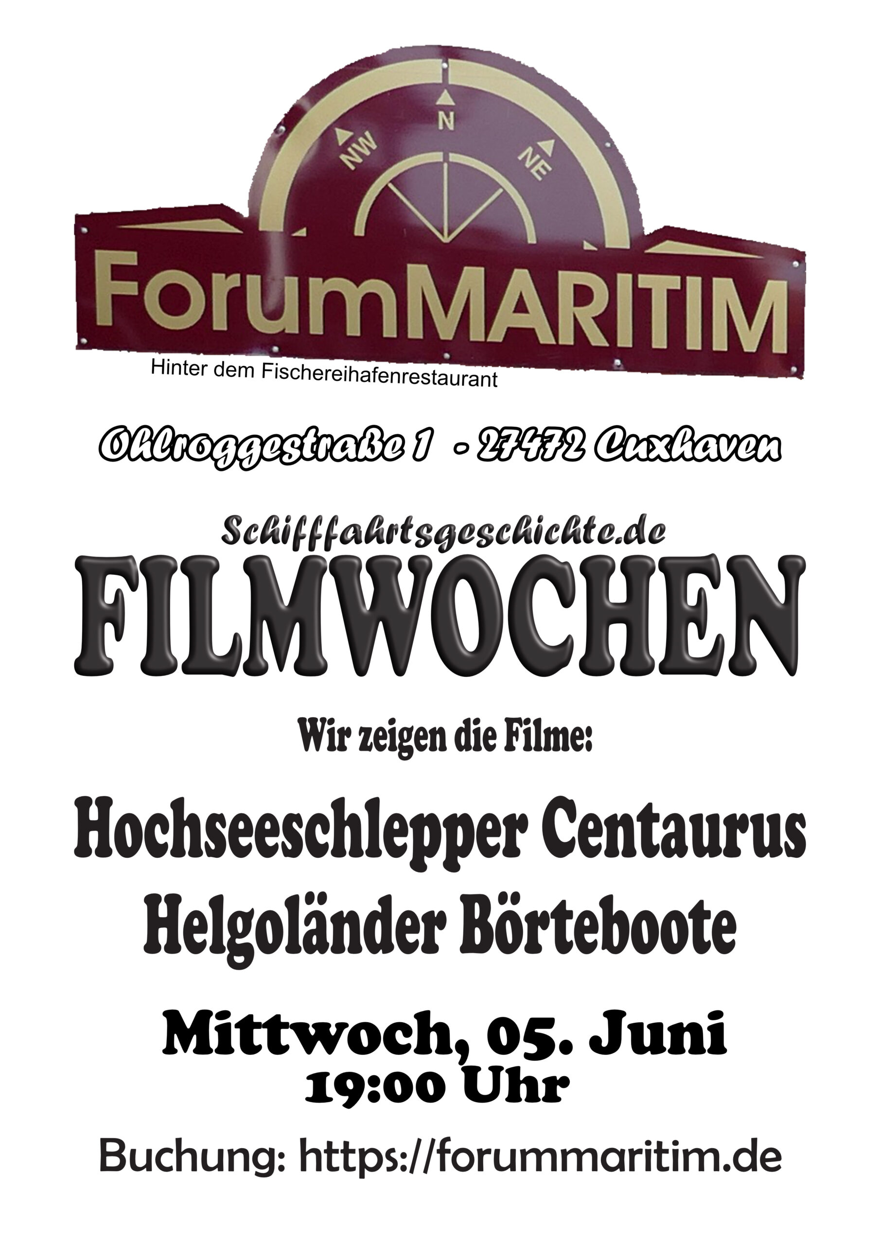 Filmabend: "Hochseeschlepper Centaurus" und "Helgoländer Börteboote"