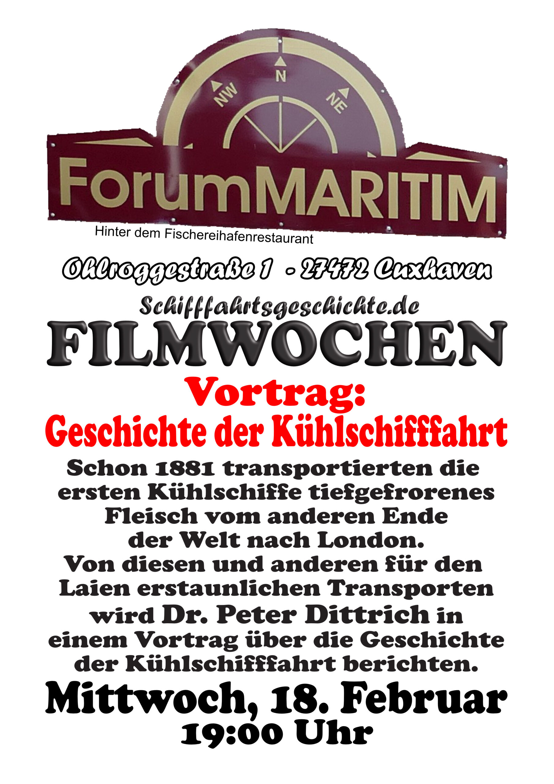 Vortrag: Geschichte der Kühlschifffahrt